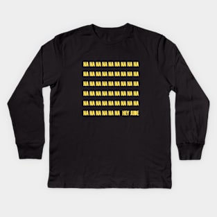 Hey Jude, mustard Kids Long Sleeve T-Shirt